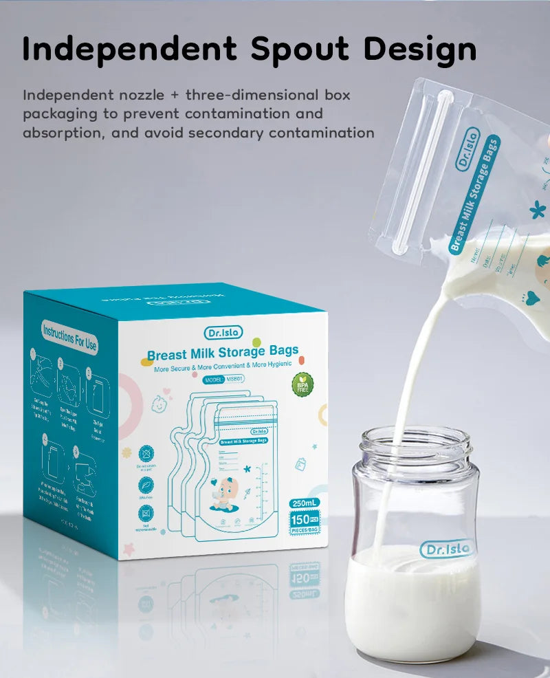 Dr.Isla 250ML Breast Milk Storage Bags