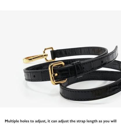 BAFELLI Crocodile-Grain Leather Flap Bag