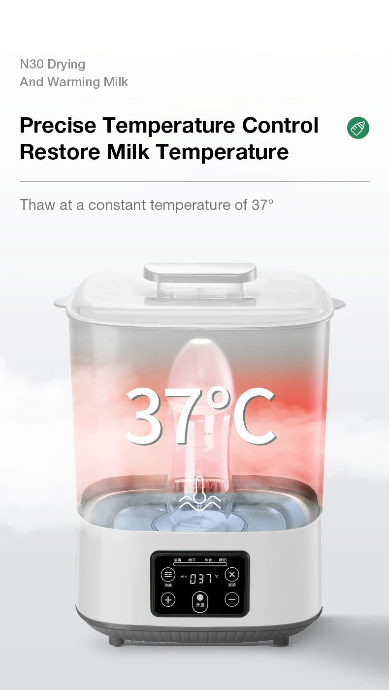 MAMIJOY N30 Multi-Function Bottle Steriliser – 5-in-1 Fast Warming, Sterilising & Drying