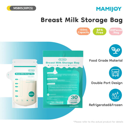 MAMIJOY 30Pcs 150ML Breast Milk Storage Bags