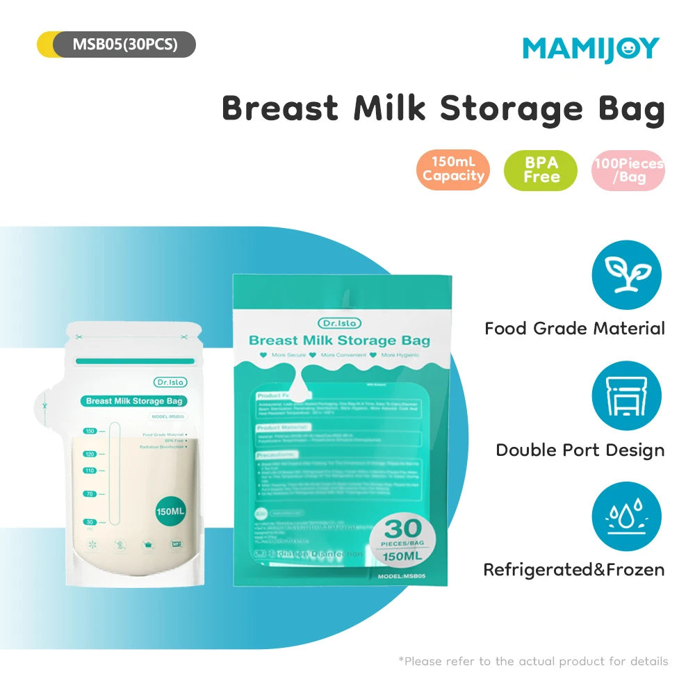 Dr.Isla Breast Milk Storage Bag 10/30Pcs 150/250ML Disposable