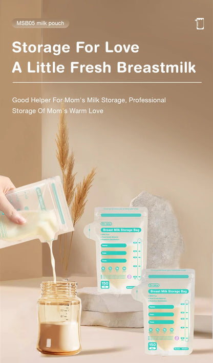 MAMIJOY Temperature Display Breast Milk Storage Bag 30PCS 150ML