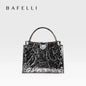 BAFELLI Rivet Cowhide Leather Crossbody Bag