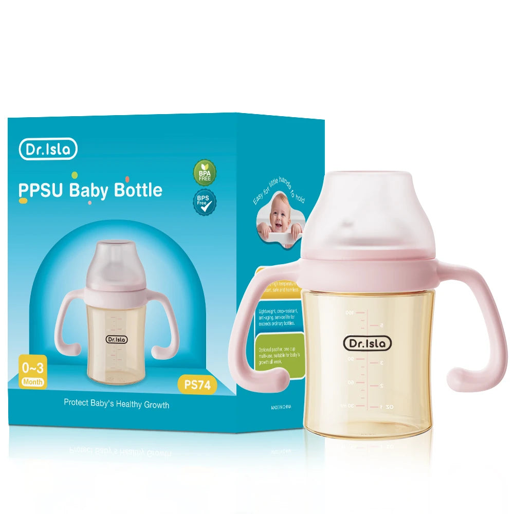 MAMIJOY 160/240/330ML Baby PPSU Bottle with Inclined Neck, Display Function & Temperature Indicator