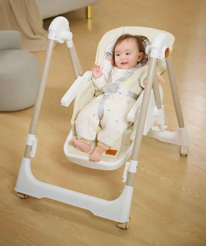 Preorder - Jupiter Beige 2-in-1 High Chair & Swing
