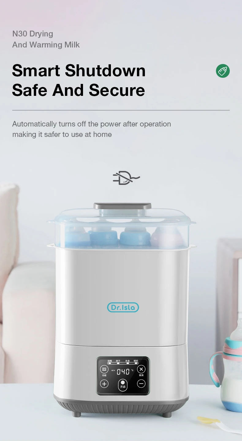 MAMIJOY N30 Multi-Function Bottle Steriliser – 5-in-1 Fast Warming, Sterilising & Drying