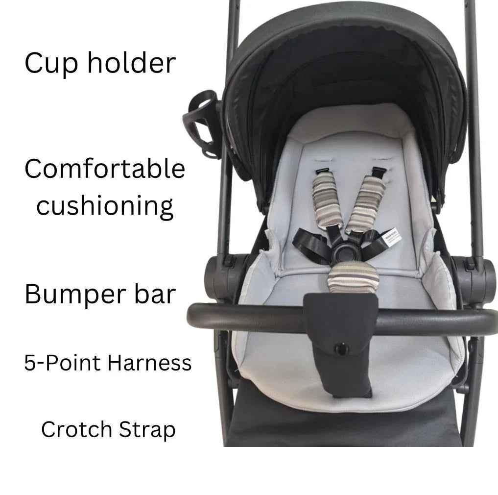 Crown Y Luxury Travel System – Reversible Stroller + Reclining i-Size Capsule Combo