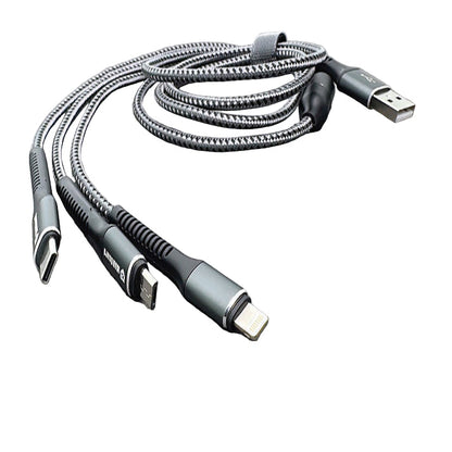 Maxguard 1.2M M+C+L electronic cable by 9eight5, showing connectors at each end for versatile device connectivity.