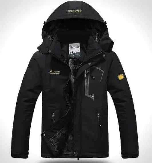 Men's Waterproof Thermal Hiking Jacket - Windproof Winter Outdoor Coat