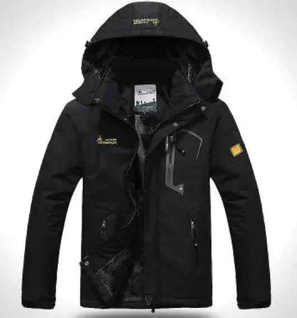 Men's Waterproof Thermal Hiking Jacket - Windproof Winter Outdoor Coat