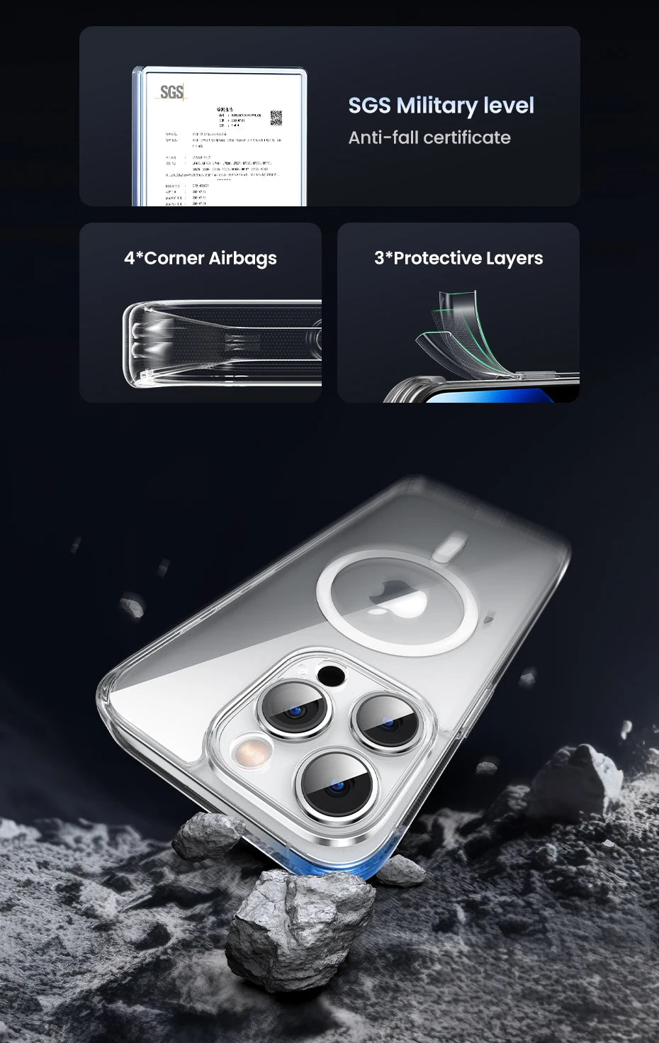 UGREEN Magnetic Case for iPhone 18 17 16 15 14 13 Pro Max Case