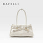 BAFELLI Pink Saffiano Leather Crossbody Bag