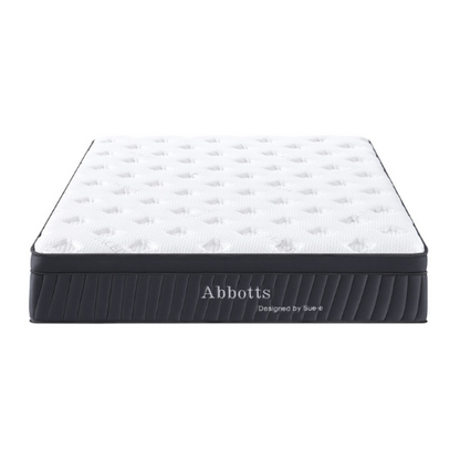 Sue-e Furniture Abbott's pocket spring mattress with Tencel fabric in superking size, showcasing the plush, breathable surface.