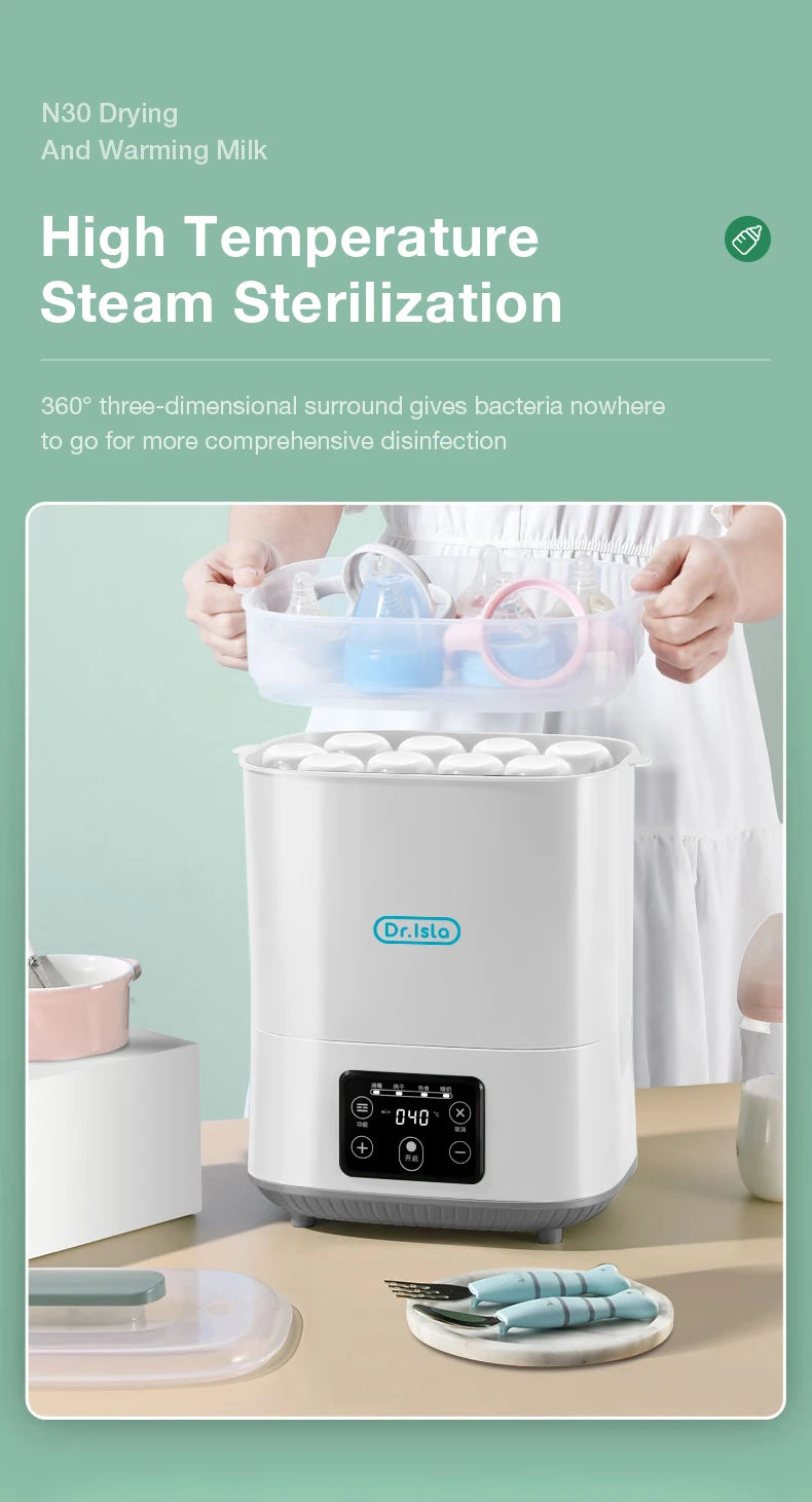 MAMIJOY N30 Multi-Function Bottle Steriliser – 5-in-1 Fast Warming, Sterilising & Drying