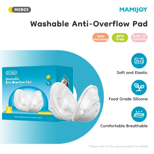 Dr.Isla 2PCS Wearable Anti-Overflow Pad for Breast Feeding