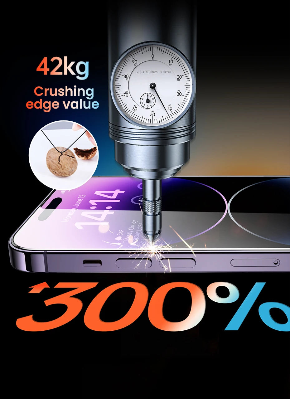 UGREEN 9D Full Cover Tempered Glass Screen Protector for iPhone 17 Pro Max