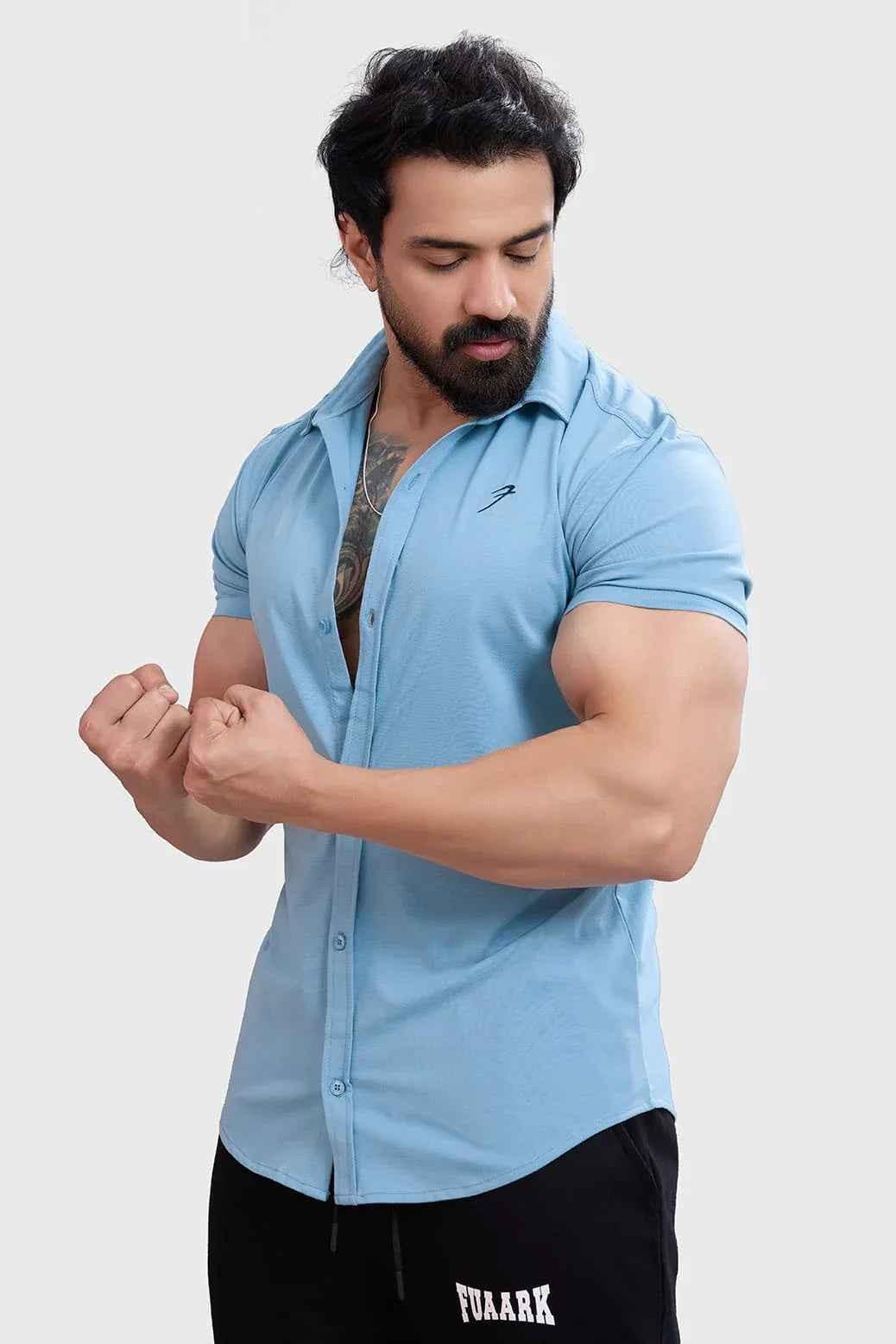 Aero Shirt Stone Blue