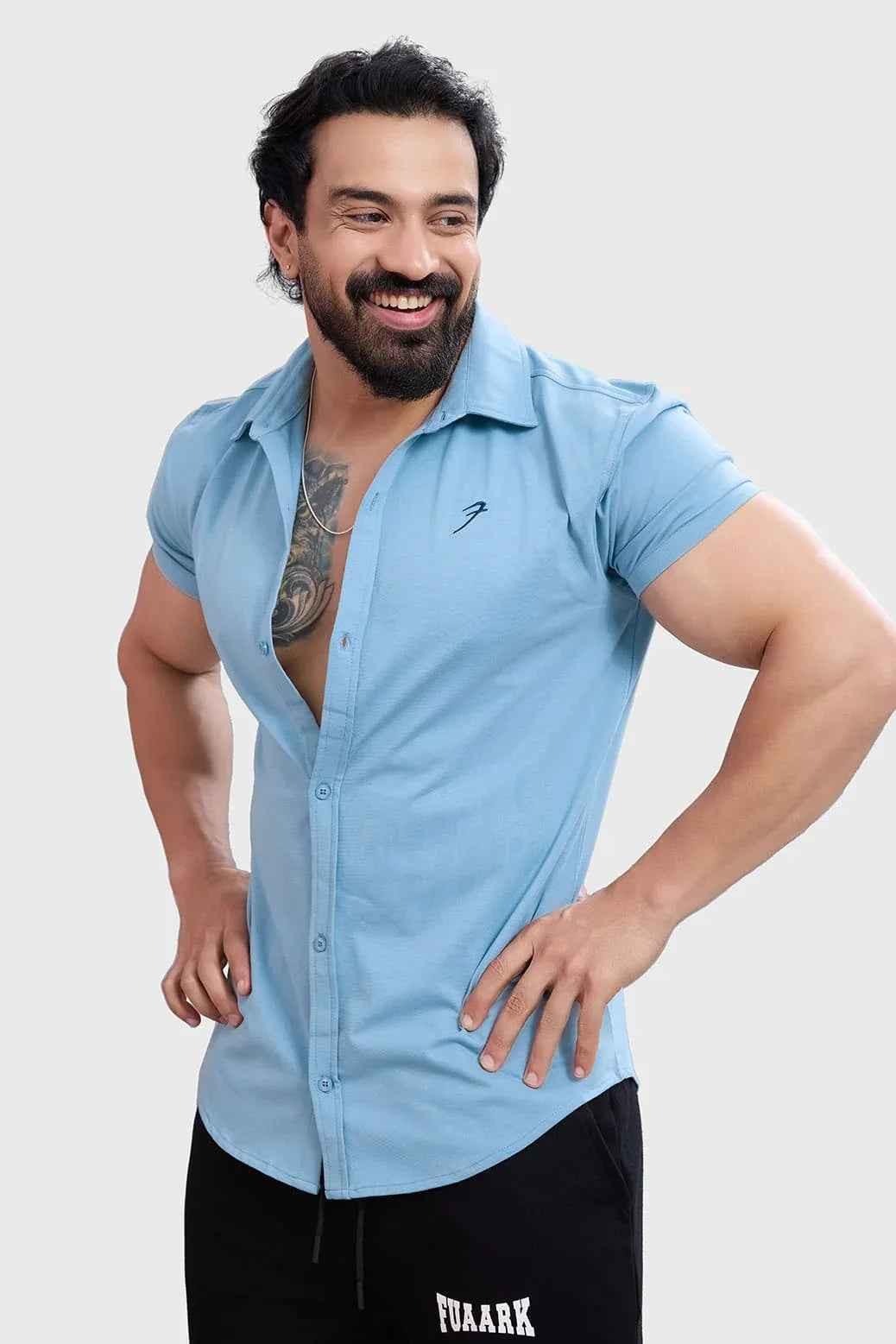 Aero Shirt Stone Blue