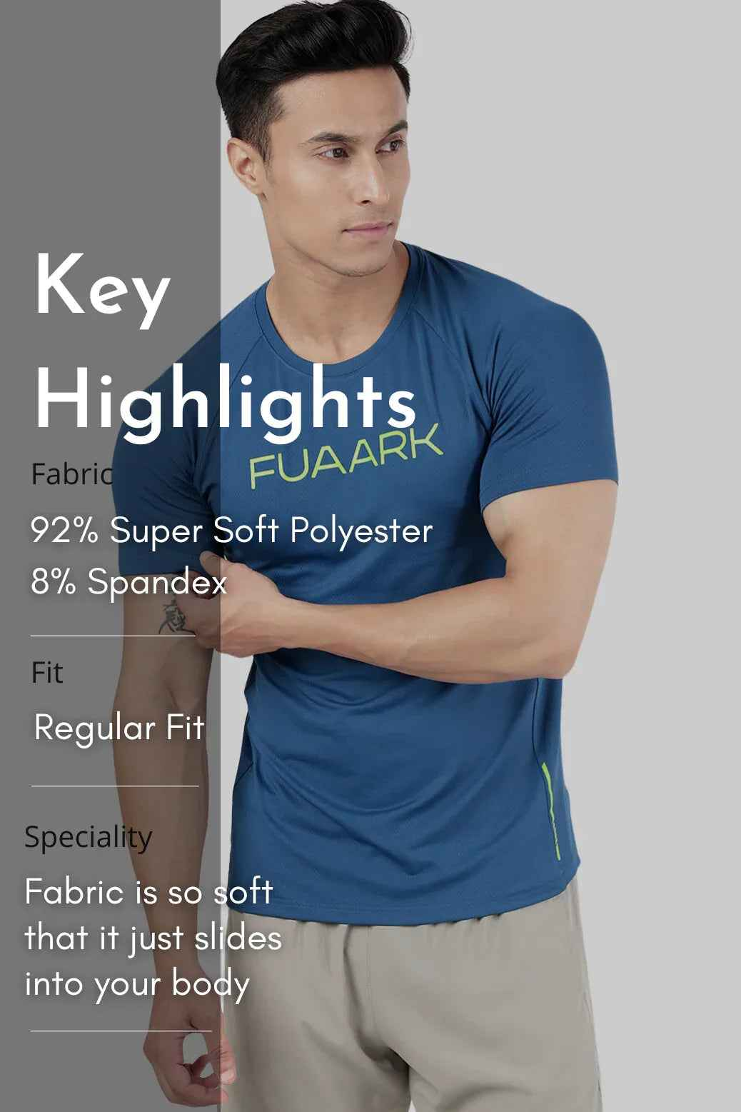 Aura Textured T-shirt Teal