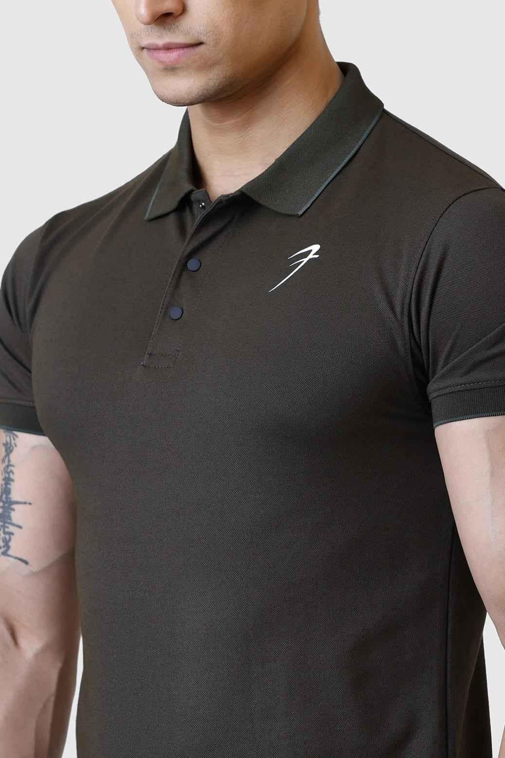 Aura Polo T-shirt Olive
