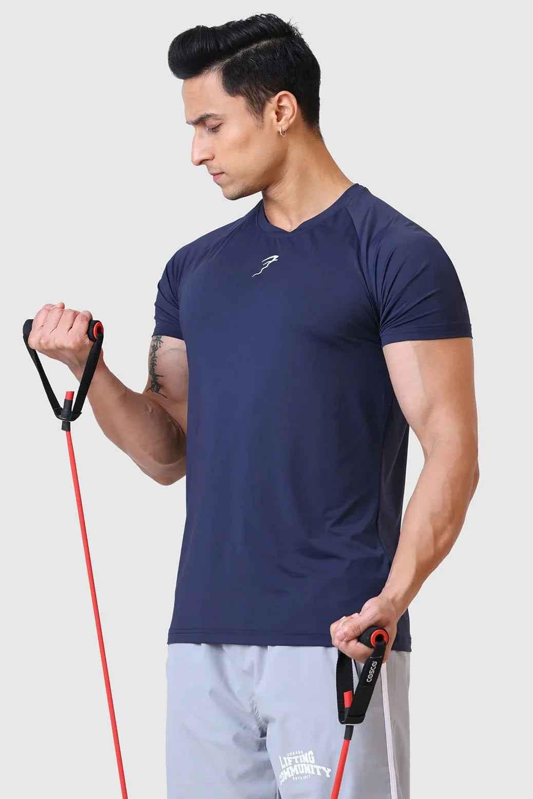 Bare Nylon T-shirt Navy