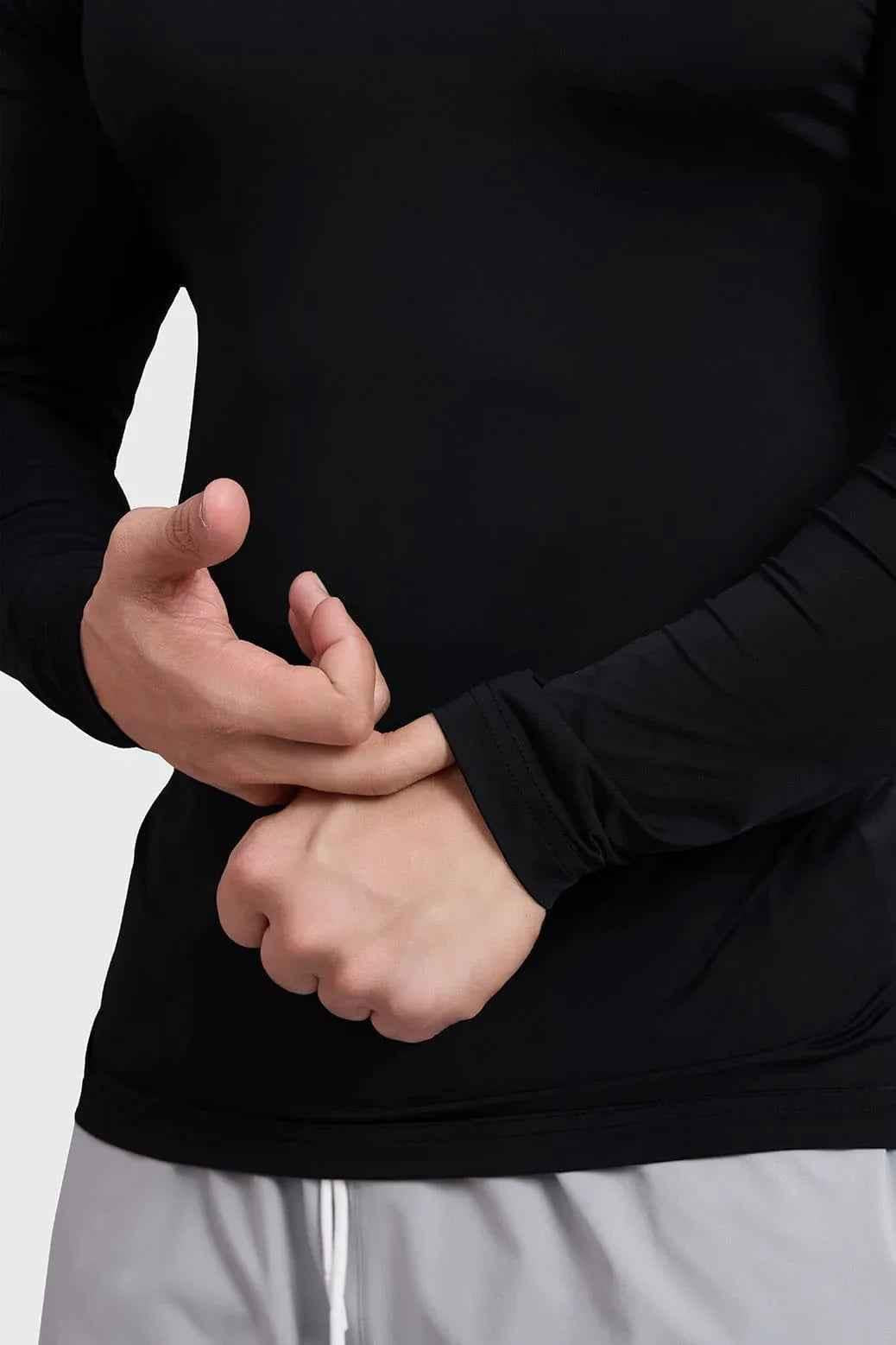 Bare Nylon Fullsleeves T-shirt Black