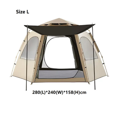 Hexagonal Camping Tent - Durable, Quick Setup JLP5467 ECOTREK