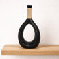 Frankly Cotton Black Teardrop Sculptural Vase Nest & Stem Homewares
