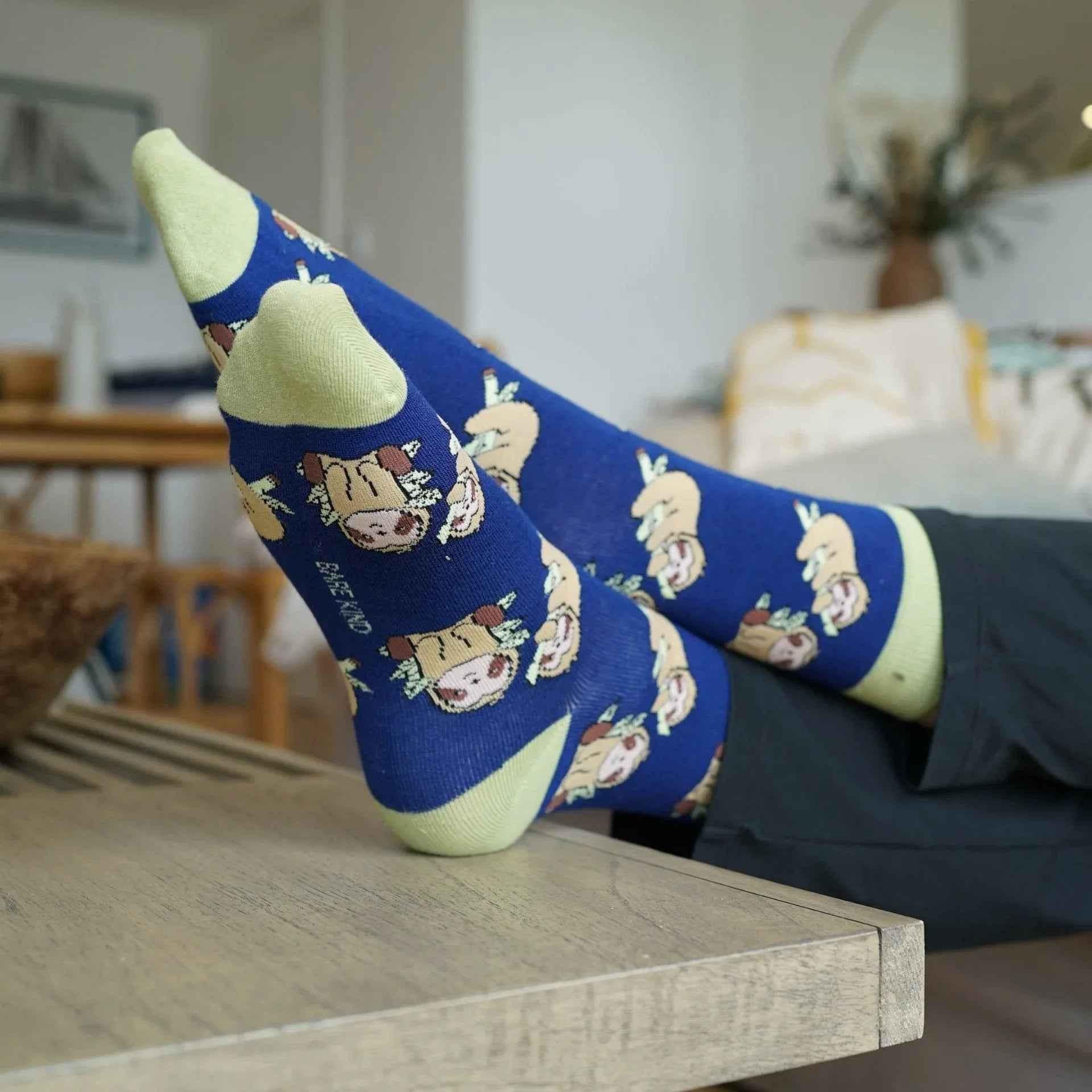 Save the Blue Sloth Bamboo Socks