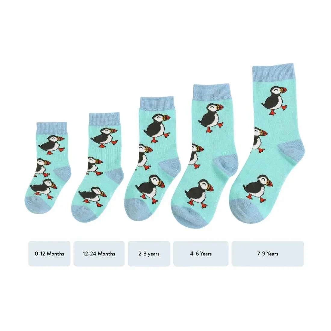Save the Puffin Bamboo Socks for Kids