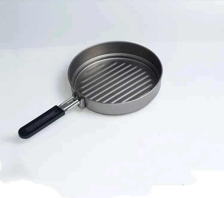 Folding Thickened Camping Pot with Two Handles