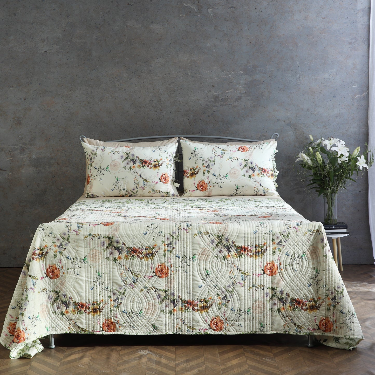 PERCALE REVERSIBLE QUILT SET - EDWINA Whites of London NZ