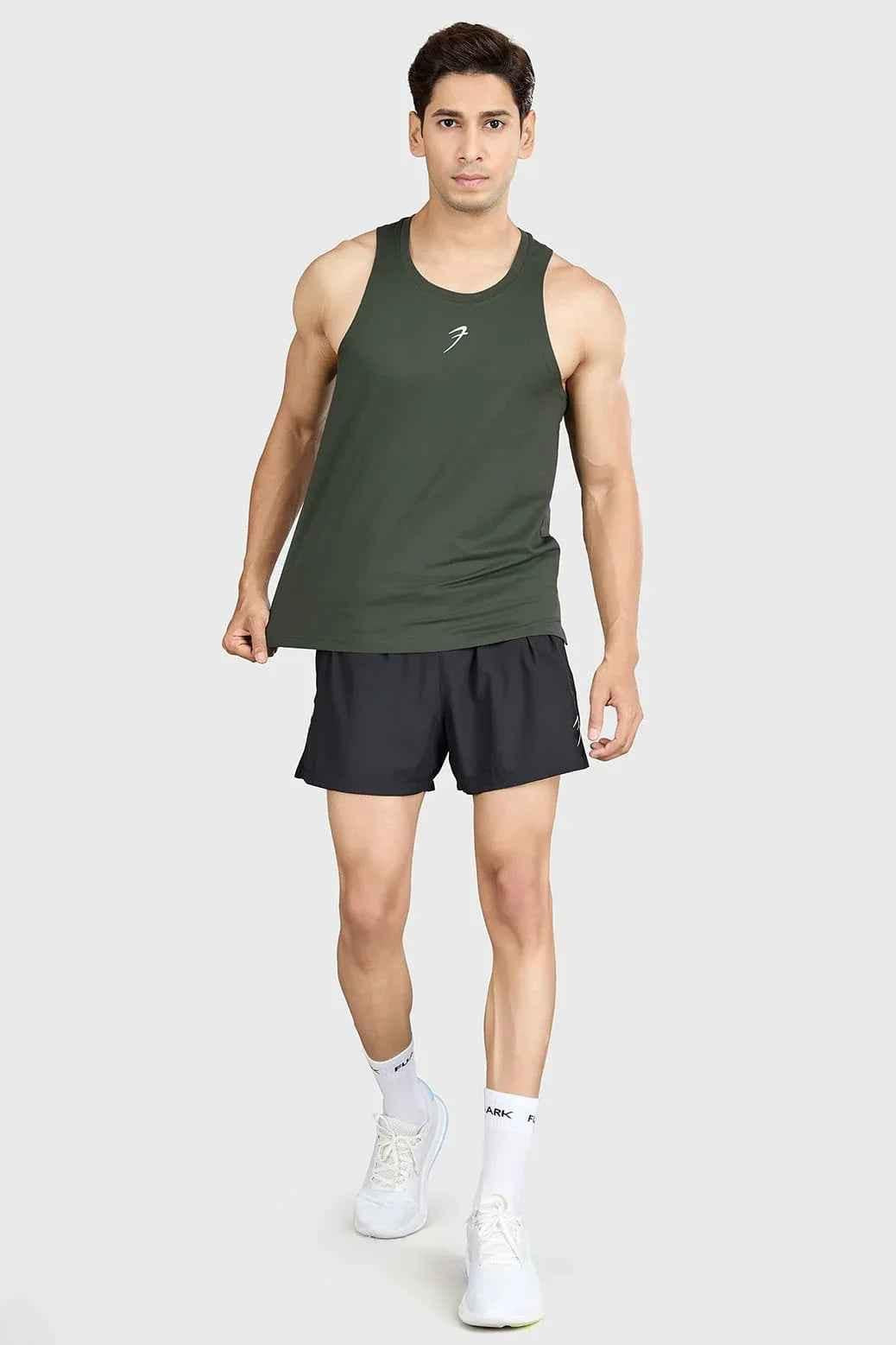 Pulse Running Tank Olive