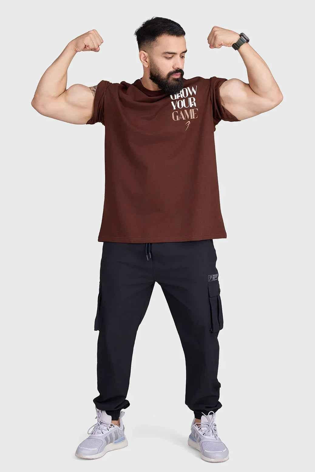 Unisex Grow Oversized T-shirts Coffee