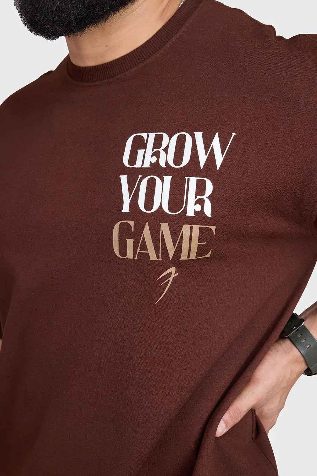 Unisex Grow Oversized T-shirts Coffee