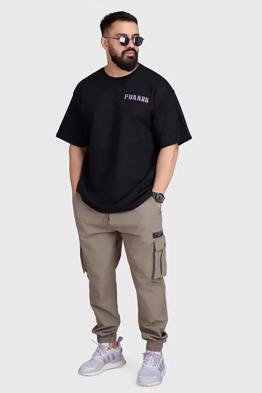 Unisex Rage Oversized T-shirts Black