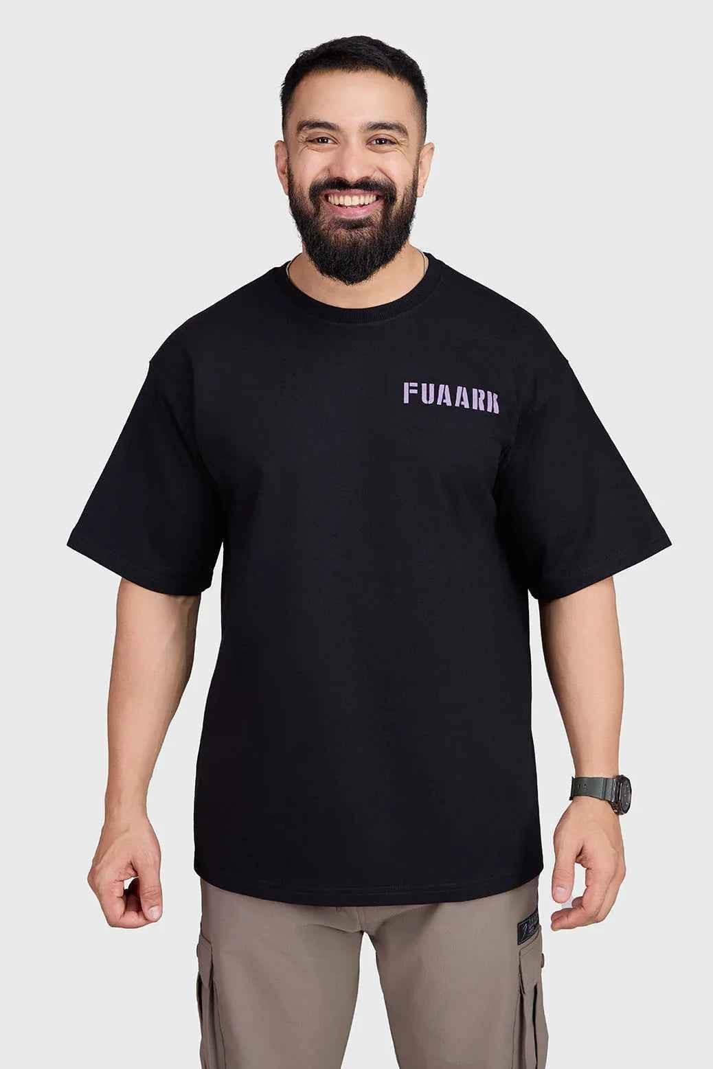 Unisex Rage Oversized T-shirts Black