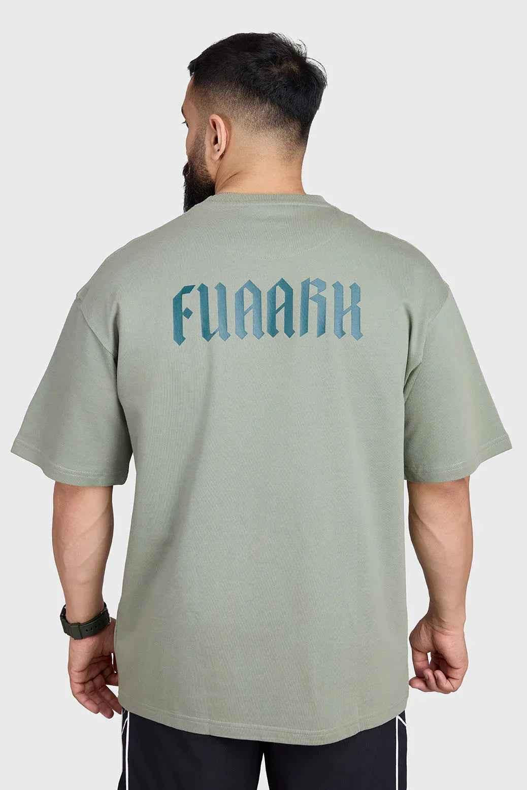 Unisex Regime Oversized T-shirts Sage Green