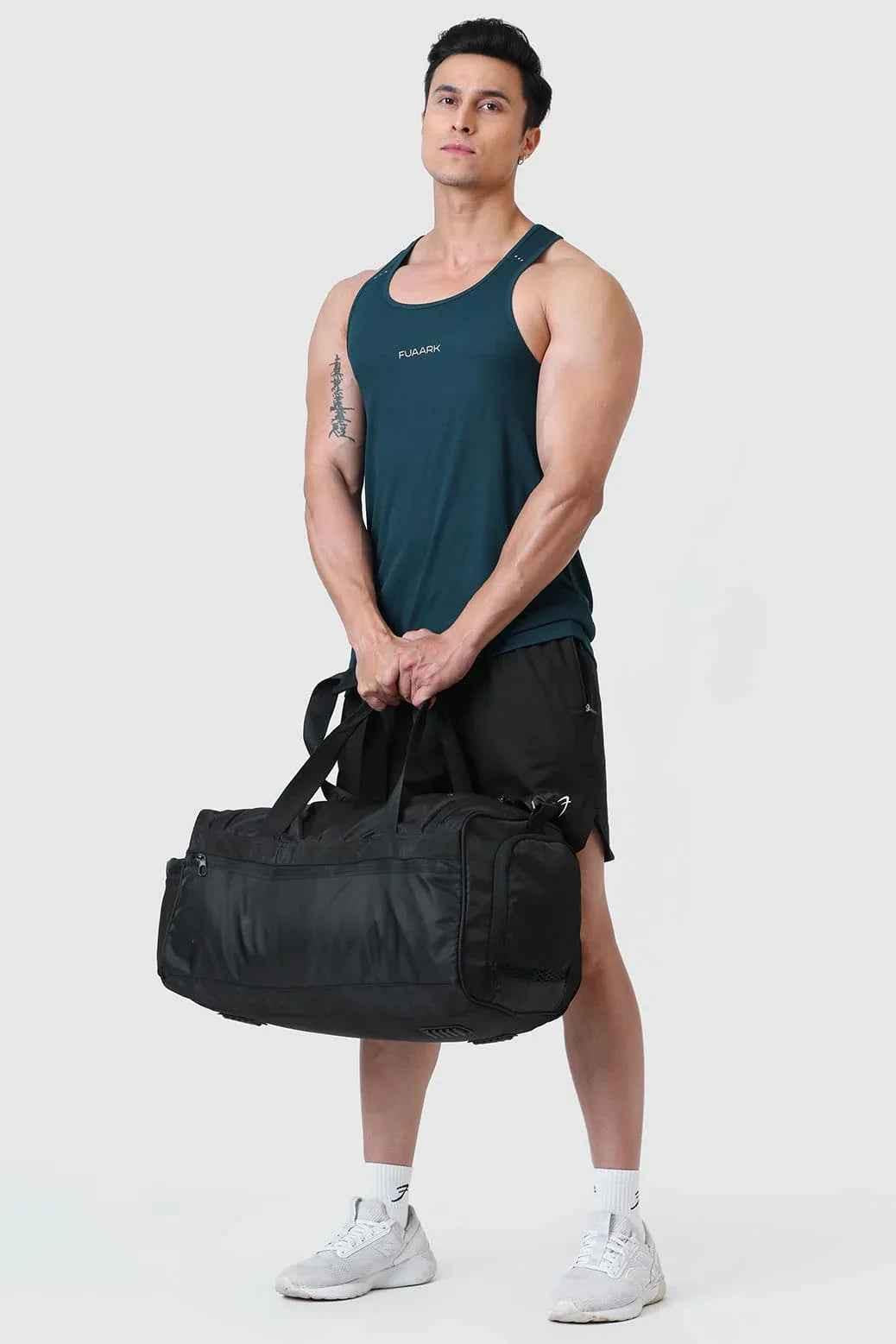 Checks Running Tank Bottle Green