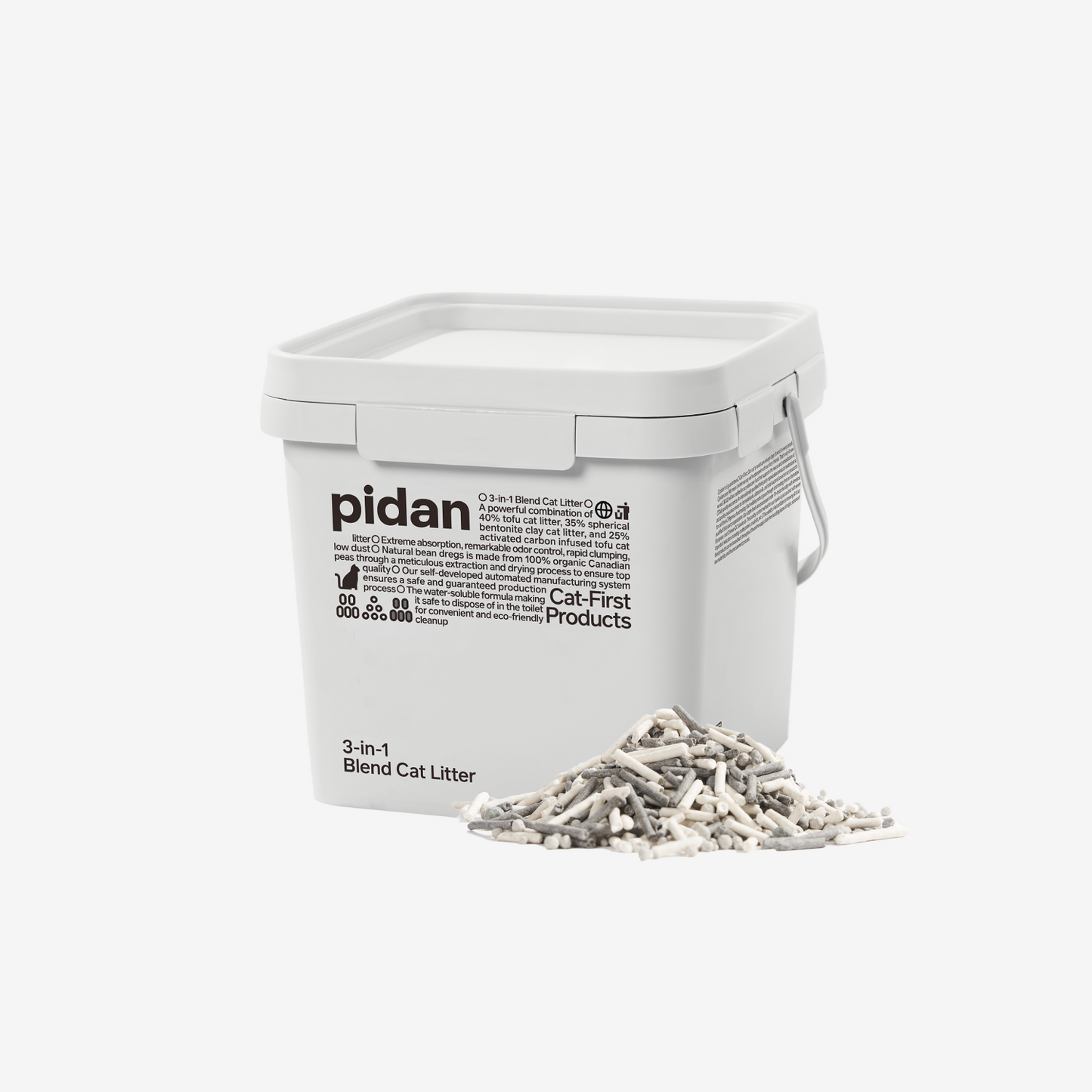 PIDAN 3-in-1 Blend Cat Litter (Tofu, Spherical Bentonite Clay,  Activated Carbon Infused Tofu) Pidan New Zealand
