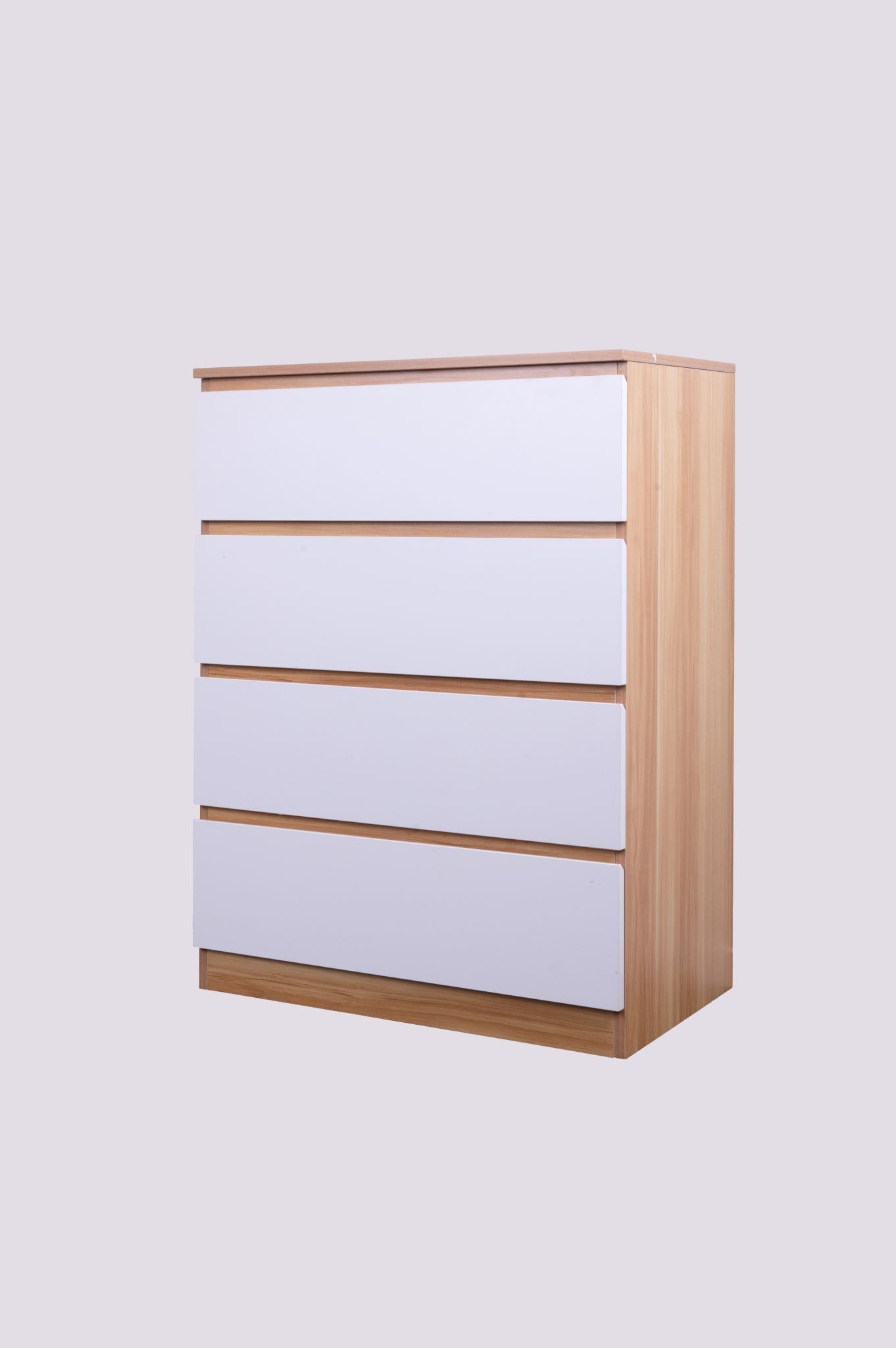 'Monaco' Set of 4 drawers white + oak sue-e furniture
