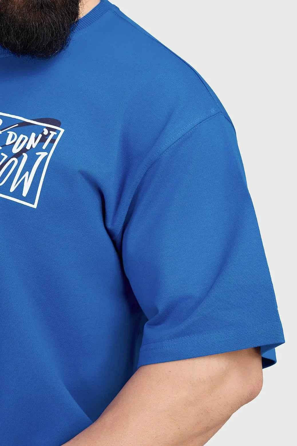 Dapper Oversized T-shirt Royal Blue