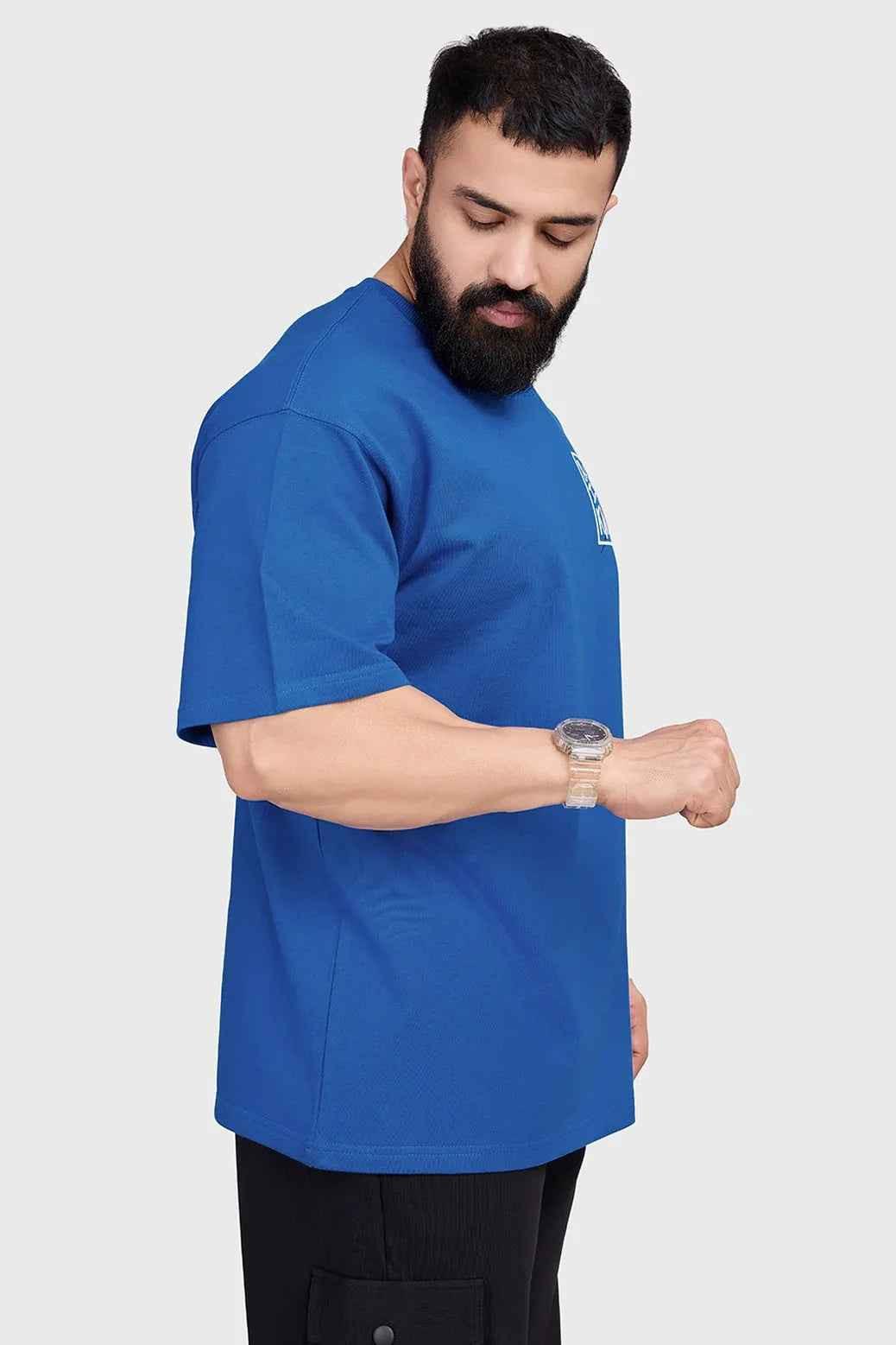 Dapper Oversized T-shirt Royal Blue
