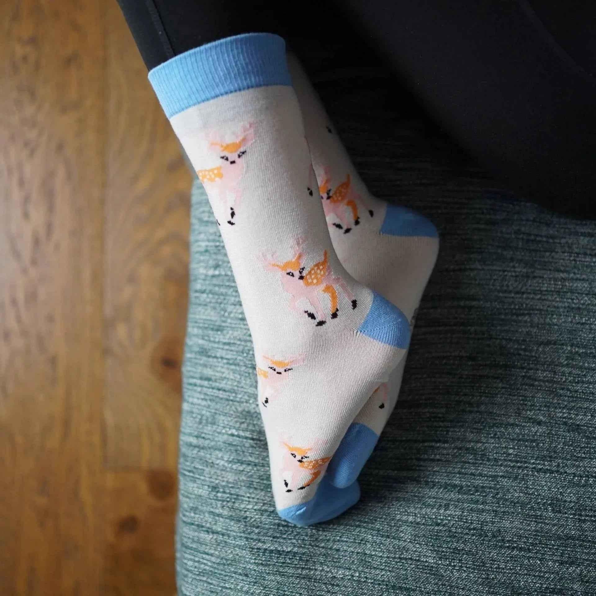 Save the Deer Bamboo Socks