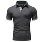 Men's Casual Cotton Polo Shirt - Slim Fit Short Sleeve Polo for Meetings and Events | Plus Size Available
