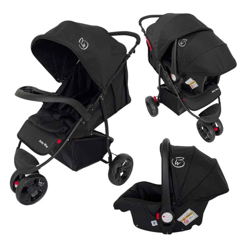 Explorer 3-Wheeler Stroller & Capsule Travel System with Food Tray and Liner