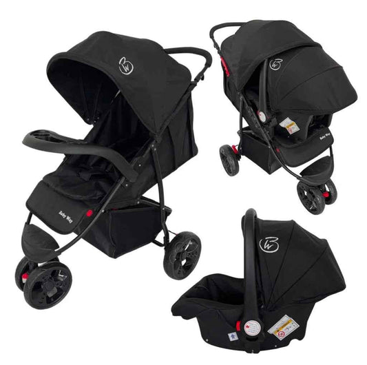 Explorer 3-Wheeler Stroller & Capsule Travel System with Food Tray and Liner