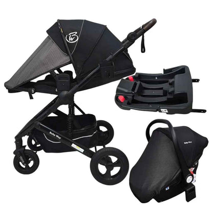Versa 3-in-1 Travel System – Open Bassinet Stroller + Capsule Car Seat with Sunshade Sets