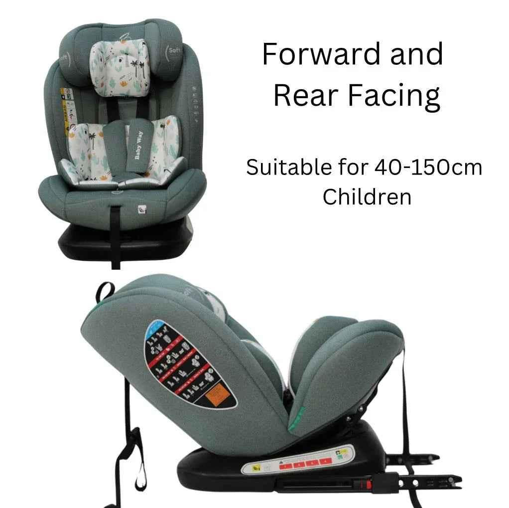 All-Rider Eden i-Size 360 Rotating and Convertible Car Seat with ISOFIX and Top Tether