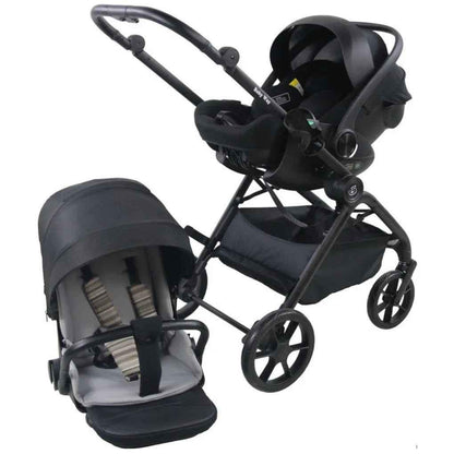 Crown Y Luxury Travel System – Reversible Stroller + Reclining i-Size Capsule Combo